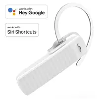 Hama MyVoice1500, Bluetooth headset mono, pre 2 zariadenia, Siri, Google Ass., biely