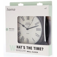 Hama Urban, nástenné hodiny v štýle vintage, priemer 22 cm, tichý chod
