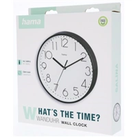Hama Salina, nástenné hodiny, priemer 22 cm, tichý chod, biele/čierne