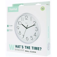 Hama Salina, nástenné hodiny, priemer 22 cm, tichý chod, biele