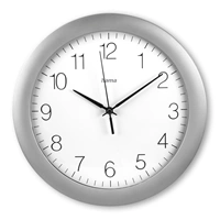Hama Tenerife, nástenné hodiny, rádiový signál, priemer 30 cm, strieborné