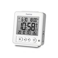 Hama Rhodes, digitálny budík, riadený rádiovým signálom, biely