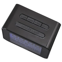 Hama Cube, digitálny budík, riadený rádiovým signálom, čierny