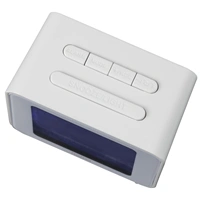 Hama Cube, digitálny budík, riadený rádiovým signálom, biely