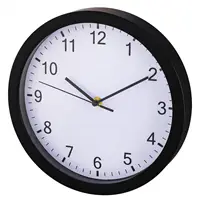 Hama Pure, nástenné hodiny, priemer 25 cm, tichý chod, čierne
