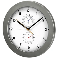 Hama nstenn hodiny, riaden rdiovm signlom, s analgovm teplomerom/vlhkomerom, priemer 30 cm