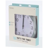 Hama  nstenn hodiny, riaden rdiovm signlom, priemer 30 cm, tich chod, ed 