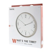 Hama Elegante, nstenn hodiny, priemer 30 cm, tich chod, ed