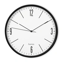 Hama Elegante, nástenné hodiny, priemer 30 cm, tichý chod, ierne