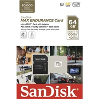 SanDisk® MAX ENDURANCE microSDXC™ Card s adaptérem 64 GB