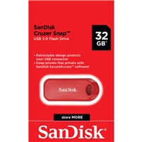 Sandisk Cruzer Snap 2.0 Global 32 GB červená