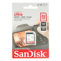 SanDisk Ultra 32 GB SDHC Memory Card 120 MB/s