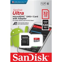 SanDisk Ultra microSDHC 32 GB 120 MB/s  A1 Class 10 UHS-I, s adaptérom