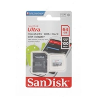 SanDisk Ultra microSDXC 64 GB 100 MB/s Class 10 UHS-I, s adaptérom