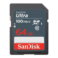 SanDisk Ultra 64 GB SDXC Memory Card 100 MB/s