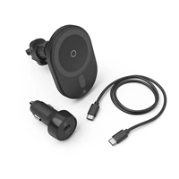 Hama driak s bezdrôtovou nabíjakou MagCharge Car FC15, MagSafe kompatibilné, set s adaptérom