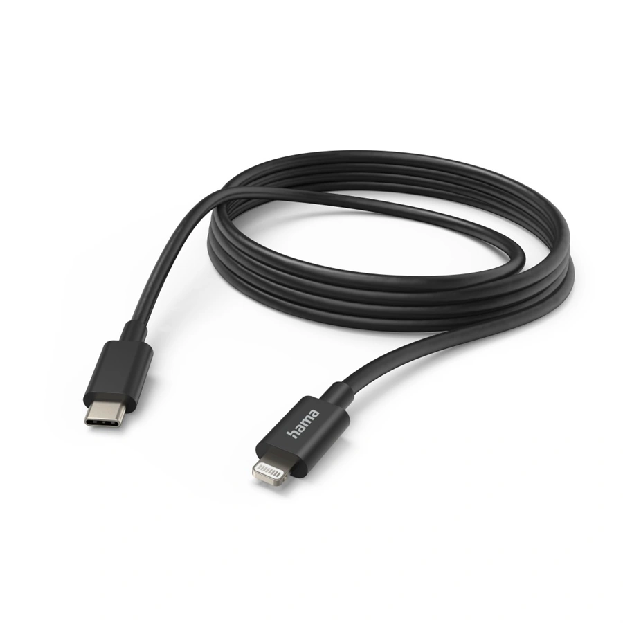 Hama MFI USB-C Lightning nabíjací/dátový kábel pre Apple, 3 m