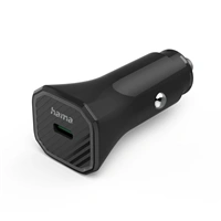 Hama Eco rýchla USB nabíjačka do vozidla,  USB-C PD/QC 25 W, čierna