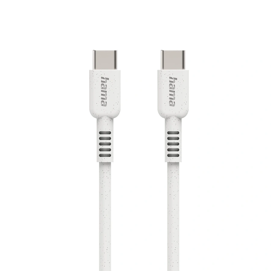 Hama Eco kábel USB-C 2.0 typ C-C 1 m, biely