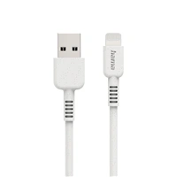 Hama Eco MFi kábel USB 2.0 pre Apple, USB-A - Lightning, 1 m, biely