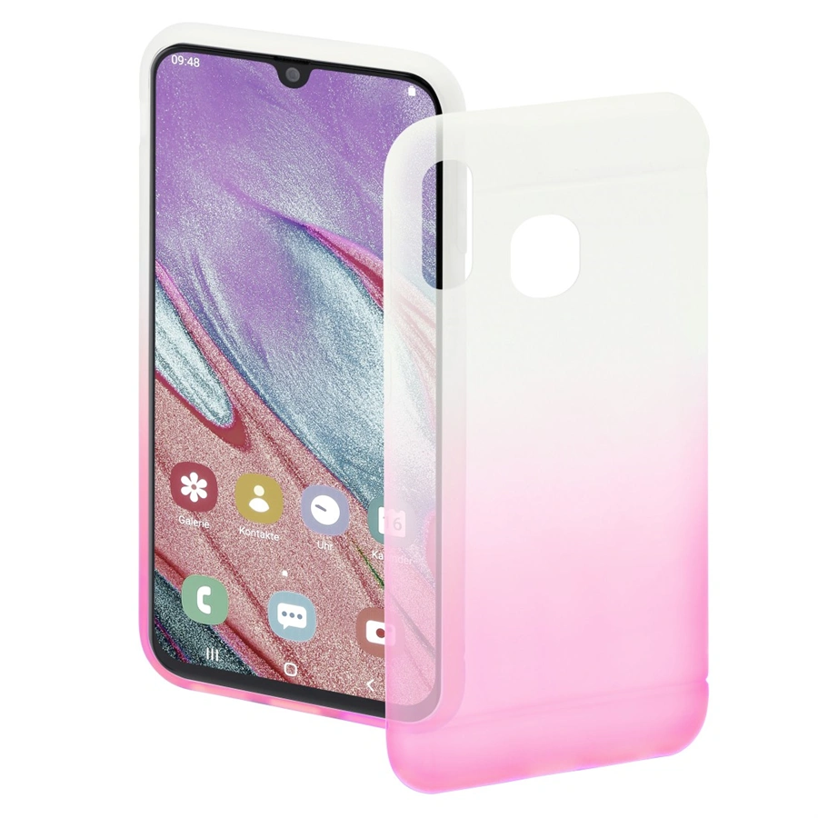 Hama Colorful Cover for Samsung Galaxy A40, transparent/pink