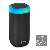 Hama Bluetooth reproduktor Shine 2.0, LED podsvietenie, IPX 4, čierny