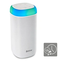 Hama Bluetooth reproduktor Shine 2.0, LED podsvietenie, IPX 4, biely