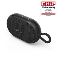 Hama Buddy 3.0, Bluetooth reproduktor, 6 W, vode odolný IPX7, čierny