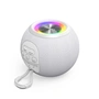 Hama Ball, Bluetooth reproduktor, 5 W, LED podsvietenie, AUX-in, USB-A, microSD slot, biely
