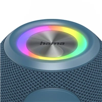 Hama Ball, Bluetooth reproduktor, 5 W, LED podsvietenie, AUX-in, USB-A, microSD slot, modrý