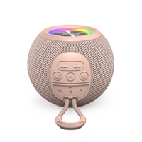 Hama Ball, Bluetooth reproduktor, 5 W, LED podsvietenie, AUX-in, USB-A, microSD slot, ružový