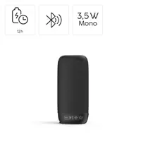 Hama Tube 4.0, Bluetooth reproduktor, 3,5 W, AUX-in, USB-C, čierny