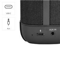 Hama Tube 4.0, Bluetooth reproduktor, 3,5 W, AUX-in, USB-C, čierny