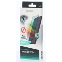 Hama Anti-Bluelight+Antibacterial, 3D ochranné sklo pre Apple iPhone 12/12 Pro