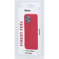 Hama Finest Feel, kryt pre Apple iPhone 12/12 Pro, červený