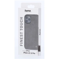 Hama Finest Touch, kryt pre Apple iPhone 12/12 Pro, antracitový
