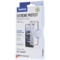 Hama Extreme Protect, kryt pre Apple iPhone 16e, magnetický, D3O®, nezažltne, priehľadný