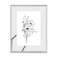 Hama portrétový rámček FLOWERS, 10x15 cm, strieborná lesklá