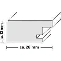 Hama rámček drevený AlBERO, taupe, 13x18 cm