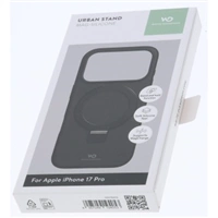 White Diamonds Mag Urban Stand Case, kryt pre Apple iPhone 17 Pro, MagSafe kompatibilný, čierny
