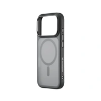 White Diamonds Hybrid Case, kryt pre Apple iPhone 17 Pro, magnetický, matný, polopriehľadný čierny