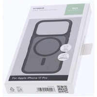 White Diamonds Hybrid Case, kryt pre Apple iPhone 17 Pro, magnetický, matný, polopriehľadný čierny