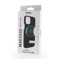 Hama MagCase Finest Sense, kryt pre Apple iPhone 12 Pro Max, čierny