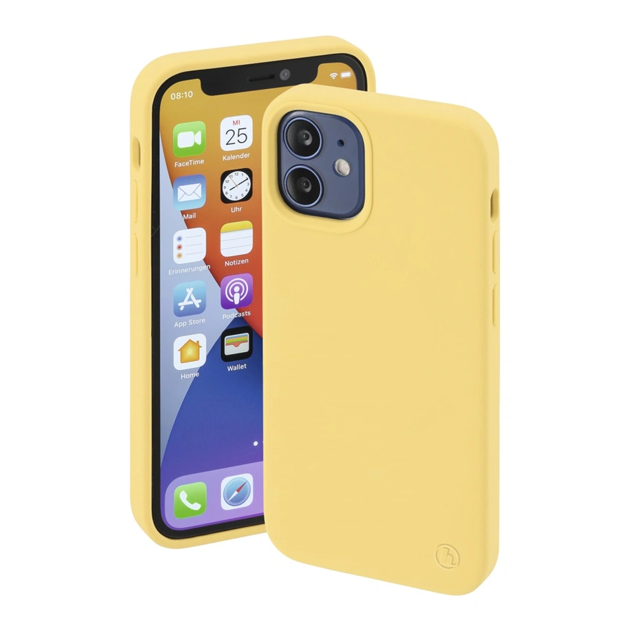 Hama MagCase Finest Feel PRO, kryt pre Apple iPhone 12 mini, žltý