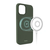 Hama MagCase Finest Feel PRO, kryt pre Apple iPhone 12/12 Pro, zelený