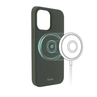 Hama MagCase Finest Feel PRO, kryt pre Apple iPhone 13 Pro, zelený