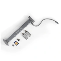 Hama USB-C dokovacia stanica Connect2Office Basic,  9 pripojení, odnímateľné nožičky