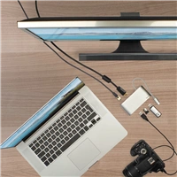 Hama USB-C hub, Multiport, 8 pripojení, 3x USB-A, 2x USB-C, VGA, HDMI, LAN