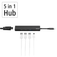 Hama USB-C hub, multiport, 4x USB, 1x HDMI