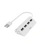 Hama USB hub, 4 porty, USB 2.0, 480 Mbit/s, biely